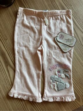 Disney Light Pink Baby Leggings with Ruffle Trim